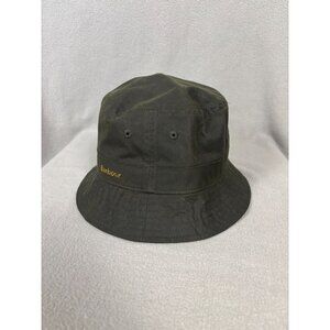Barbour Belsay Women's Logo Embroidered Waxed Bucket Hat Green Medium NWT's